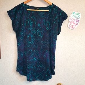 Express Cap Sleeve Blouse Size S